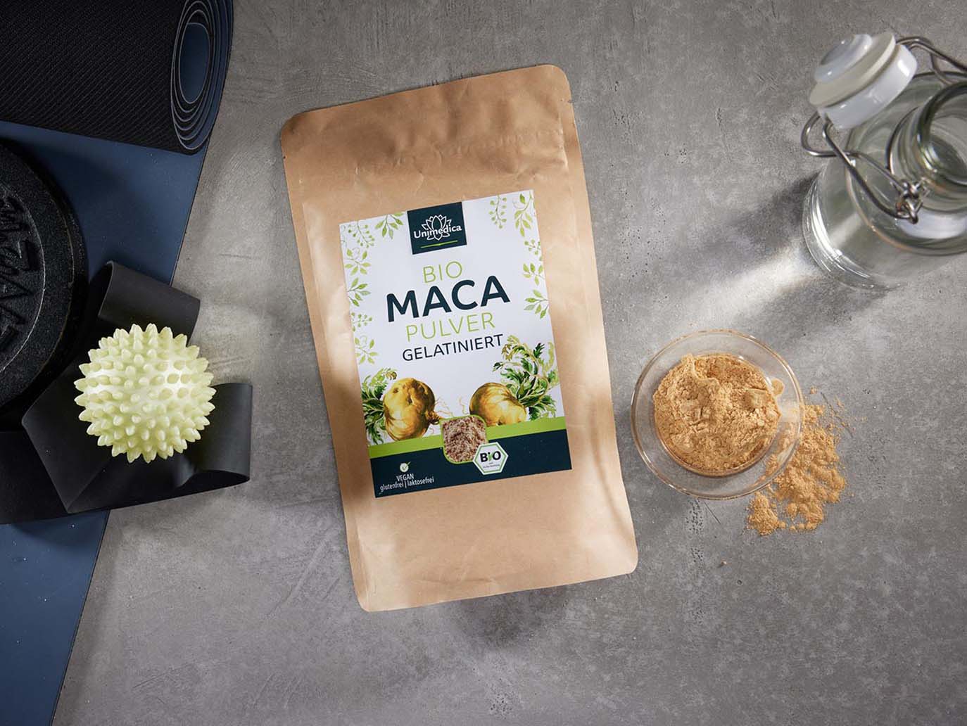 Organic Maca Powder - gelatinated - 300 g - from Unimedica